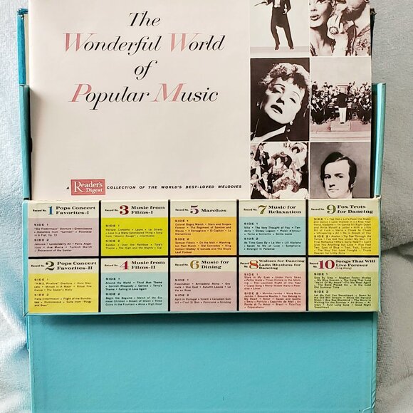 READER'S DIGEST "Popular Music That Will Live Forever" TEN 12" Vinyl LP- Box Set - Picture 6 of 14